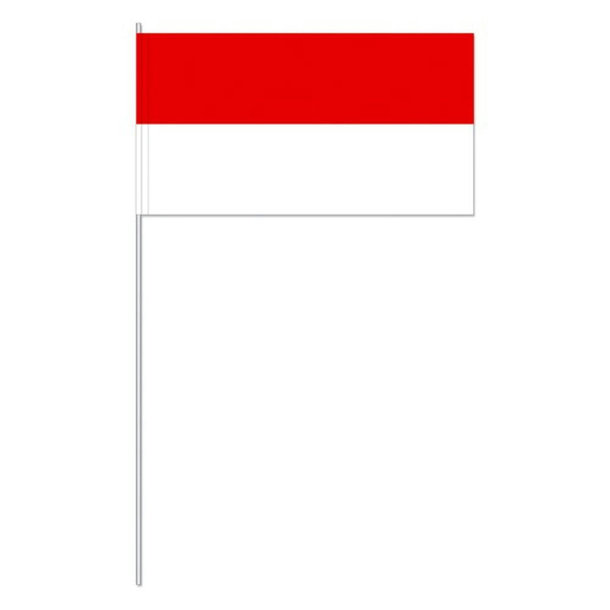 Papierfahnen, rot/weiß   