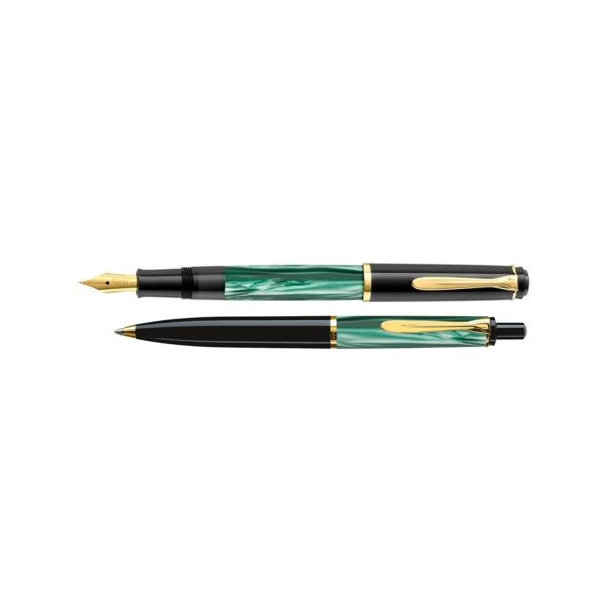 Pelikan Schreibset Kombibox KB200 grün-marm., Var. B (M200/K200)