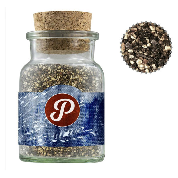 Pfeffer geschrotet, ca. 65g, Korkenglas
