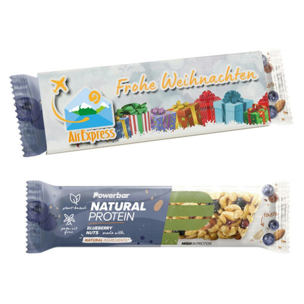 PowerBar im Werbeschuber- Natural Protein