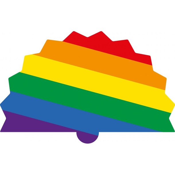  Regenbogen Plano Handfächer Pride