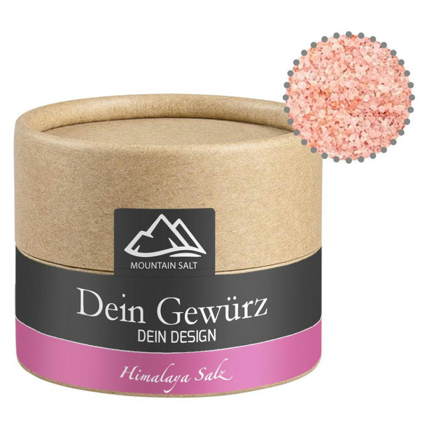 Rosa Kristallsalz, ca. 75g, Biologisch abbaubare Eco Pappdose Mini