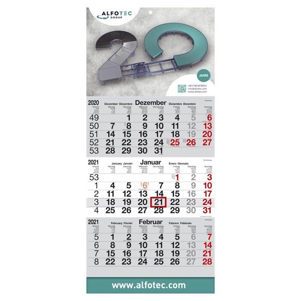 SPEDITIONSKALENDER 29 X 66 cm