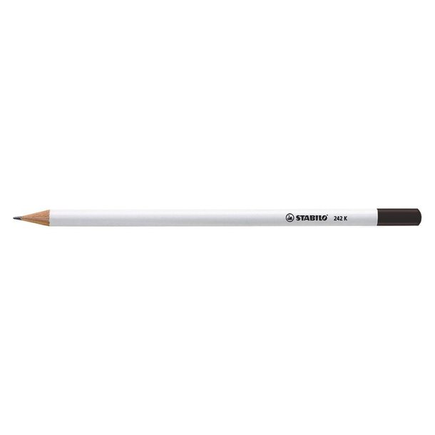 STABILO Grafitstift weiß mit Tauchkappe