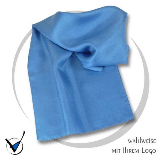 Schal, Seide Kollektion UNI B1 - Hellblau