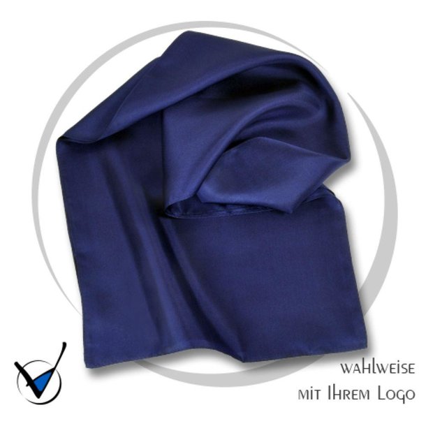 Schal, Seide Kollektion UNI B3 - Marine