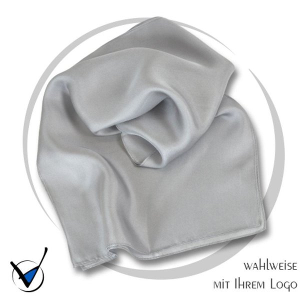Schal, Seide Kollektion UNI GR1 - Silber