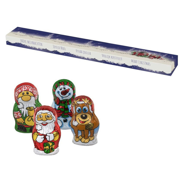 Schoko-Weihnachts Mix, ca. 60g, Präsent-Stange