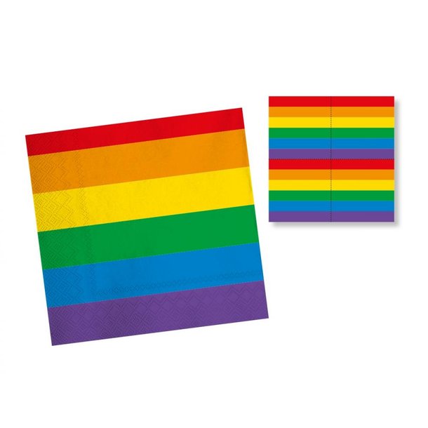 Servietten Regenbogen-Pride
