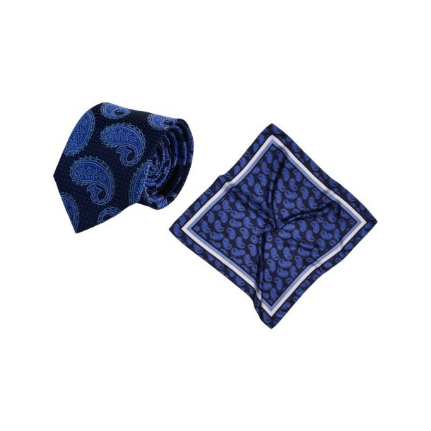 Set (Krawatte, Reine Seide + Nickituch
