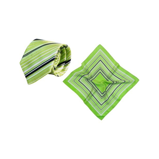 Set (Krawatte, Reine Seide + Nickituch