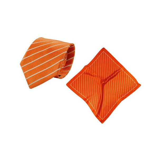 Set (Krawatte, Reine Seide + Tuch