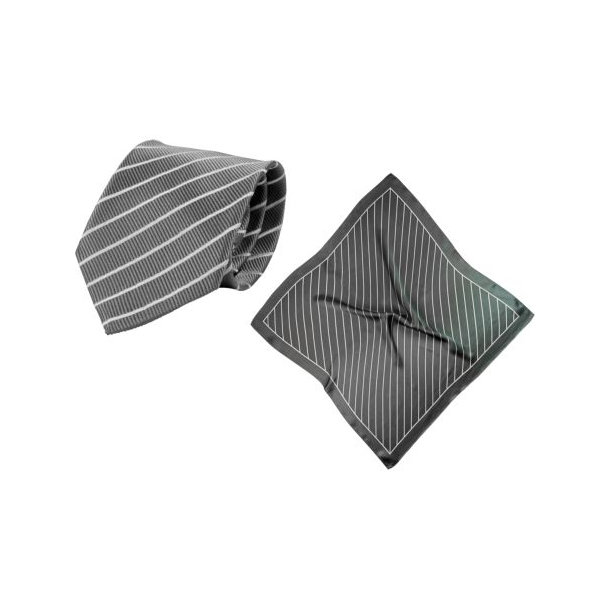 Set (Krawatte, Reine Seide + Tuch