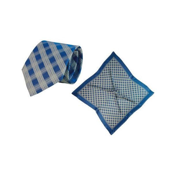Set (Krawatte, Reine Seide + Tuch