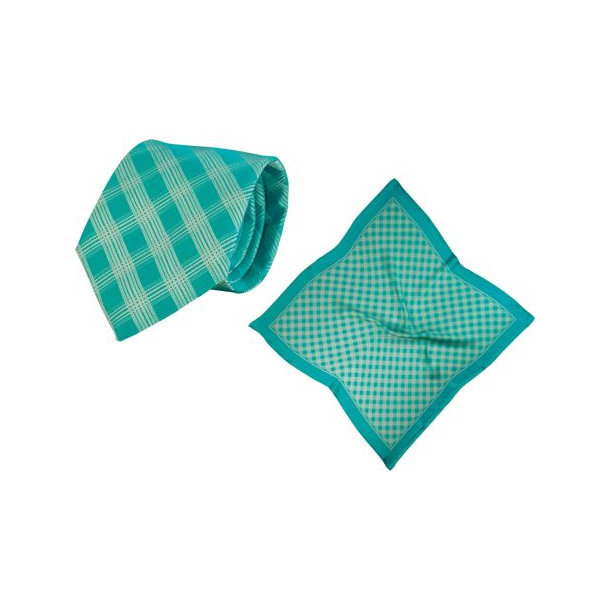 Set (Krawatte, Reine Seide + Tuch
