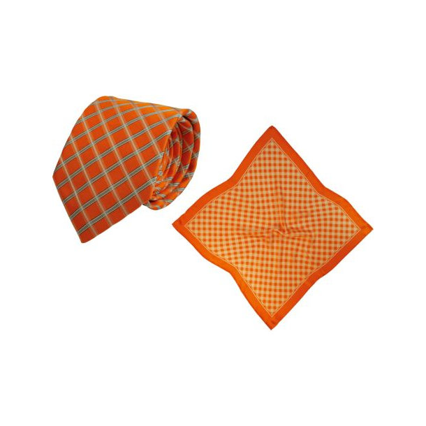 Set (Krawatte, Reine Seide + Tuch