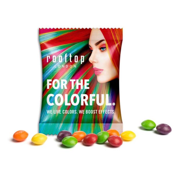 Skittles im Werbetütchen