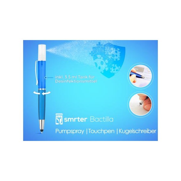 Smrter Bactilla Desinfektionsspray - Touchpen - Kugelschreiber