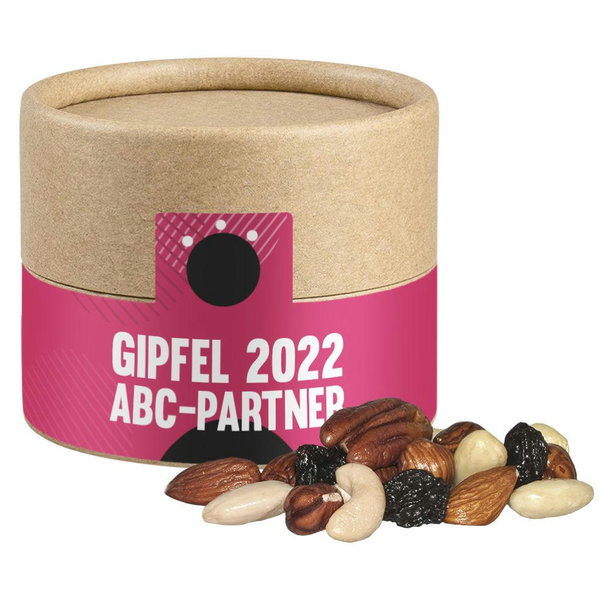 Studentenfutter, ca. 40g, Biologisch abbaubare Eco Pappdose Mini