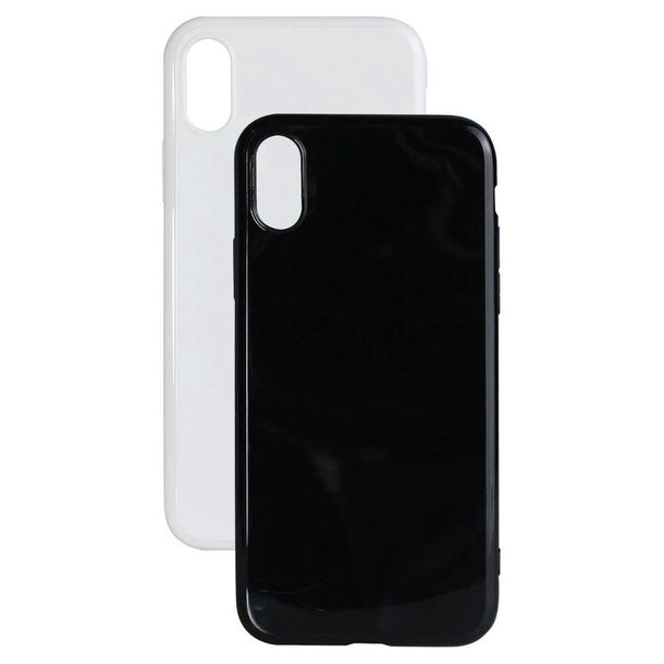 TPU Soft-Cover Sieb- oder Fotodruck Rückseite IPHONE X