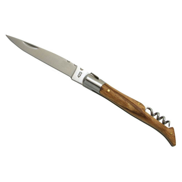 Taschenmesser \'Tradition\', 12cm, Korkenzieher, Zebranoholz, (etui)