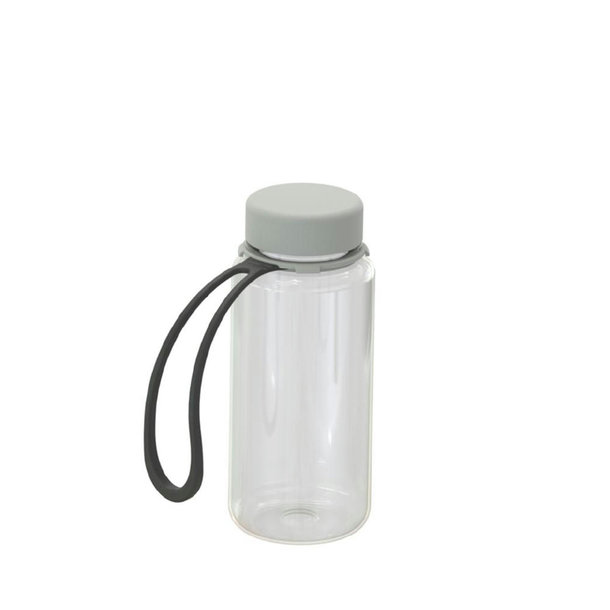 Trinkflasche "Refresh" klar-transparent inkl. Strap 0,4 l