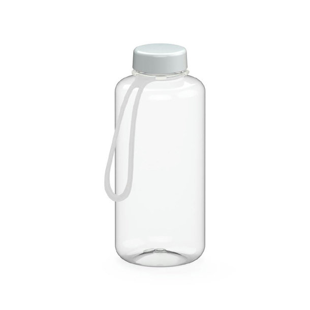 Trinkflasche "Refresh" klar-transparent inkl. Strap, 1,0 l