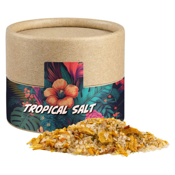 Tropiksalz, ca. 50g, Biologisch abbaubare Eco Pappdose Mini