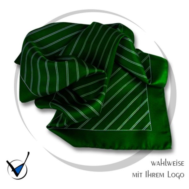 Tuch Kollektion Dessin 37A-8 - Jägergrün/Weiß
