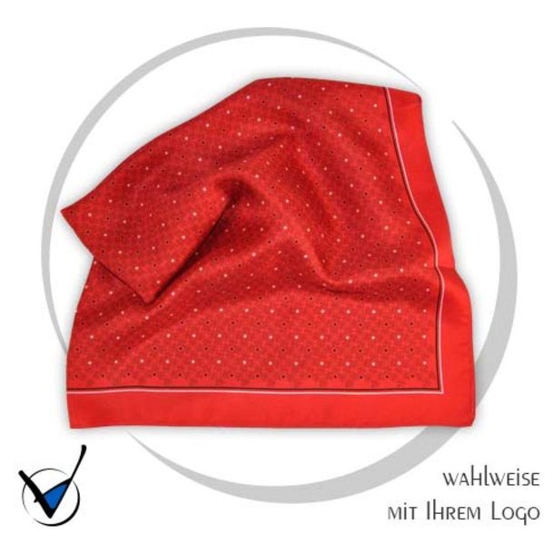 Tuch Sparkasse 3 Logo allover mit Tupfen