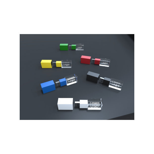 USB CRYSTAL 3D wood, (32GB) 3.0