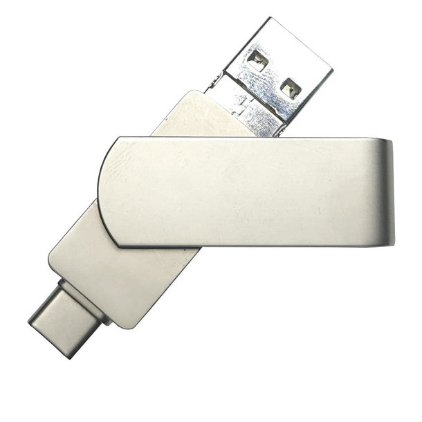 USB-Stick 4in1 OTG 01 USB 3.0 Flash Disk   8 GB Silber