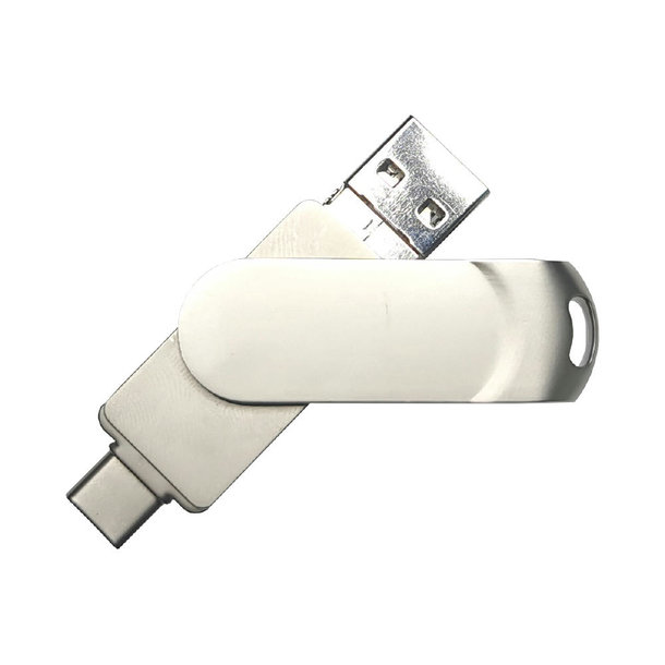 USB-Stick 4in1 OTG 06 USB 3.0 Flash Disk   8 GB Silber