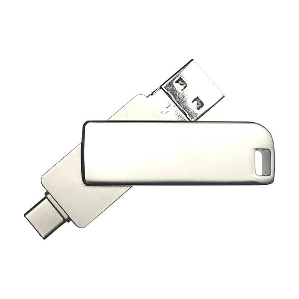 USB-Stick 4in1 OTG 08 USB 3.0 Flash Disk   8 GB Silber