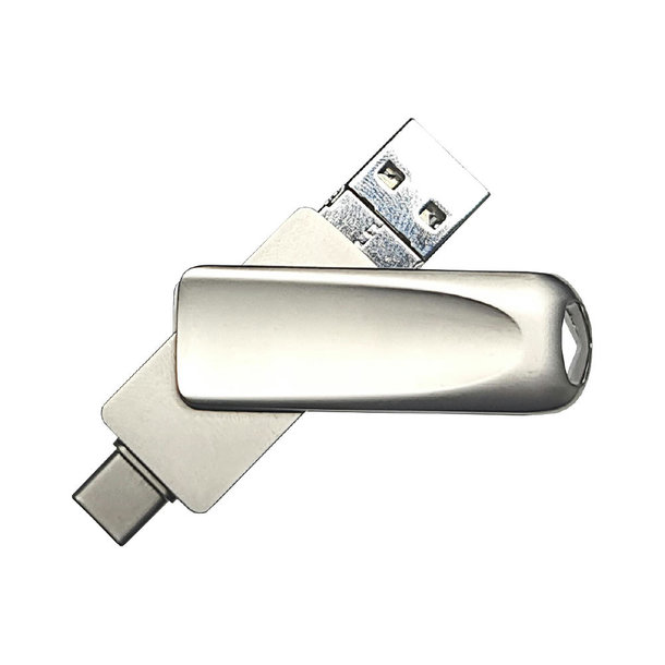 USB-Stick 4in1 OTG 10 USB 3.0 Flash Disk   8 GB Silber