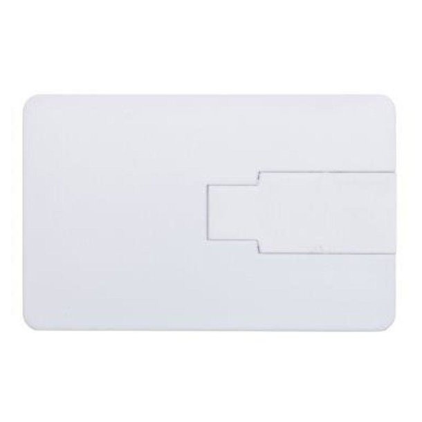 USB-Stick Credit Card 2 USB 2.0 COB   1 GB Weiß