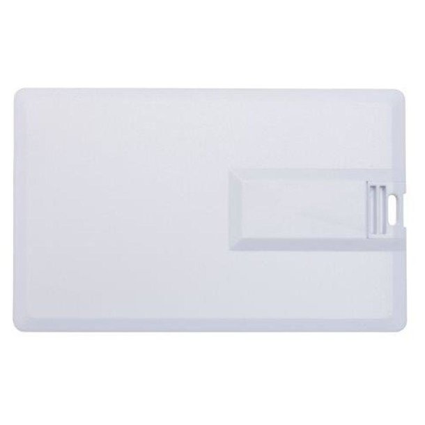 USB-Stick Credit Card 5 USB 2.0 COB   1 GB Weiß