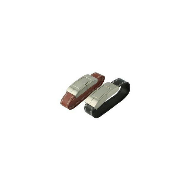 USB-Stick L04 mit Naht USB 2.0 Flash Disk   1 GB Braun