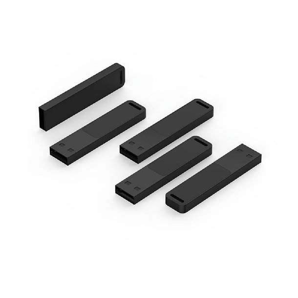 USB-Stick LED 02 USB 2.0 COB   1 GB Schwarz