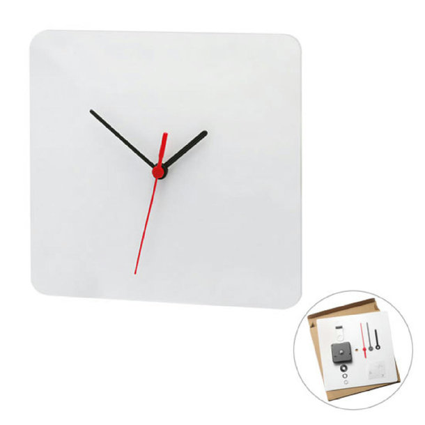Wanduhr, quadratisch