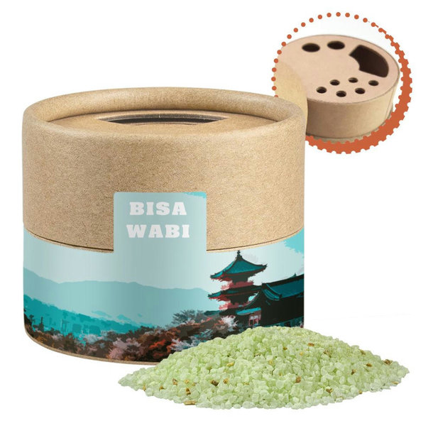 Wasabisalz, ca. 50g, Biologisch abbaubarer Eco Pappstreuer Mini
