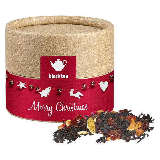 Weihnachts Schwarztee, ca. 25g, Biologisch abbaubare Eco Pappdose Mini