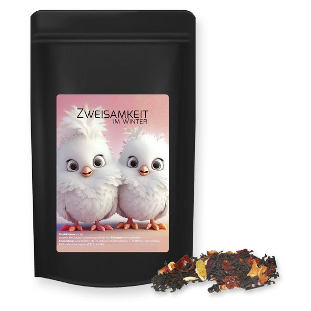 Weihnachts Schwarztee, ca. 55g, Standbeutel Midi schwarz