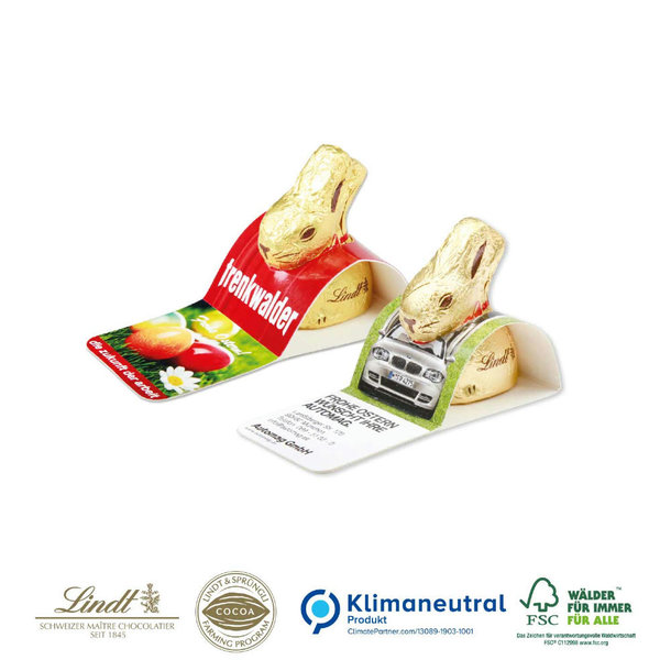 Werbe-Aufsteller mit Goldhase von Lindt, 10 g