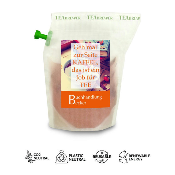 Werbe-Tee Tasty Berry, wiederverwendbarer Brühbeutel