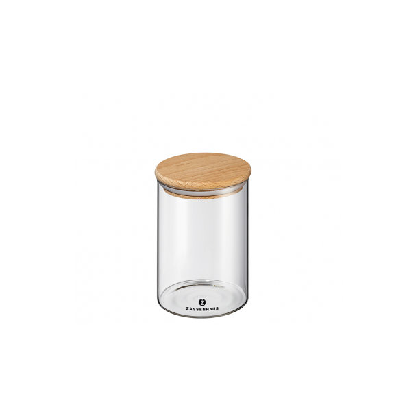 Zassenhaus Vorratsglas mit Holzdeckel 850ml