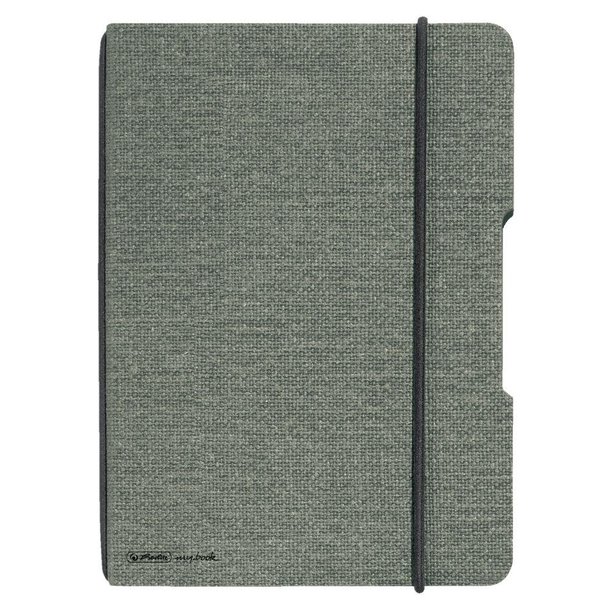 herlitz my.book flex DIN A6 Leinenoptik Grau
