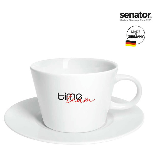 senator® Fancy Cafe Set Pozellantasse mit Untertasse