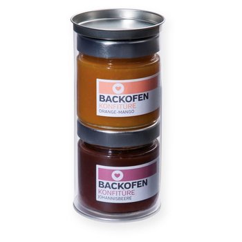 2 Maxi Gläser Backofenkonfitüre