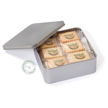 24 × 4C BEDRUCKTE BUTTERKEKSE IN METALLBOX